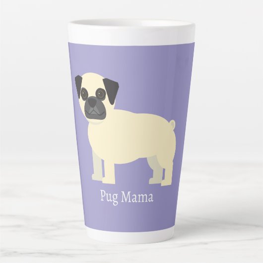 Tasse Latte Pugs, (Devant)