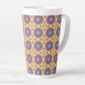 Tasse Latte Puissance de la Fleur Étoilée (Angle droit)