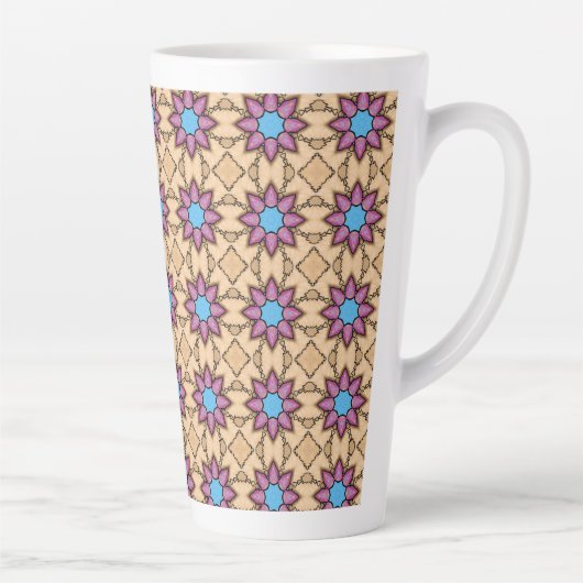 Tasse Latte Puissance de la Fleur Étoilée (Droite)