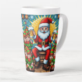 Tasse Latte Pull de Noël laid (Angle droit)