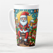 Tasse Latte Pull de Noël laid (Angle gauche)