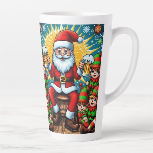 Tasse Latte Pull de Noël laid (Droite)