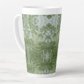 Tasse Latte Pumpkin Leaf Macro (Angle gauche)