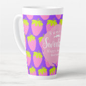 Tasse Latte Purple fraise (Angle gauche)