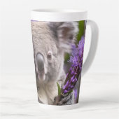 Tasse Latte Purple Jacaranda Koala Ours, (Angle droit)