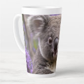 Tasse Latte Purple Jacaranda Koala Ours, (Angle gauche)