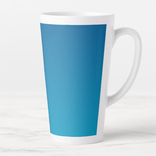 Tasse Latte Purple Square Flower with Blue background (Droite)