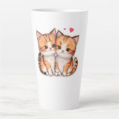 Tasse Latte “Purr-fect Pair” “Double the Whiskers, Double the  (Devant)