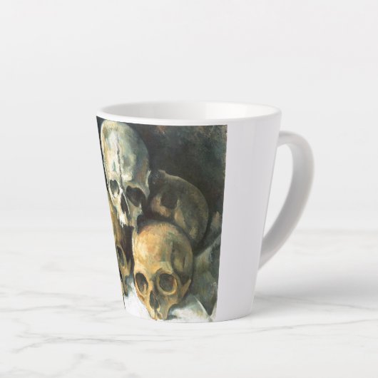 Tasse Latte Pyramide des crânes Paul Cezanne Peinture Art (Angle droit)