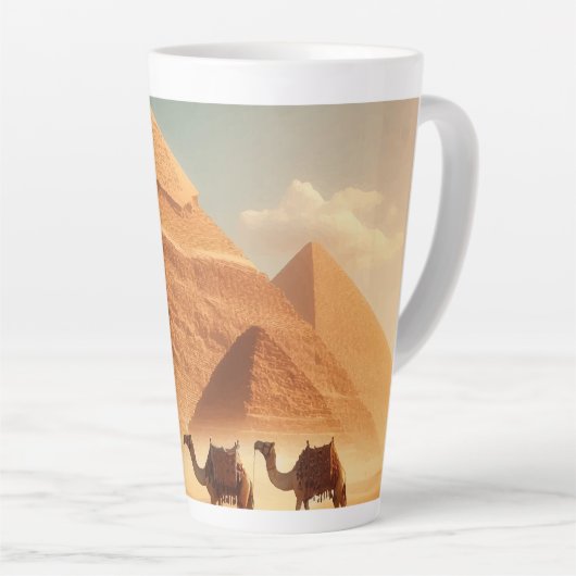 Tasse Latte Pyramides (Angle droit)