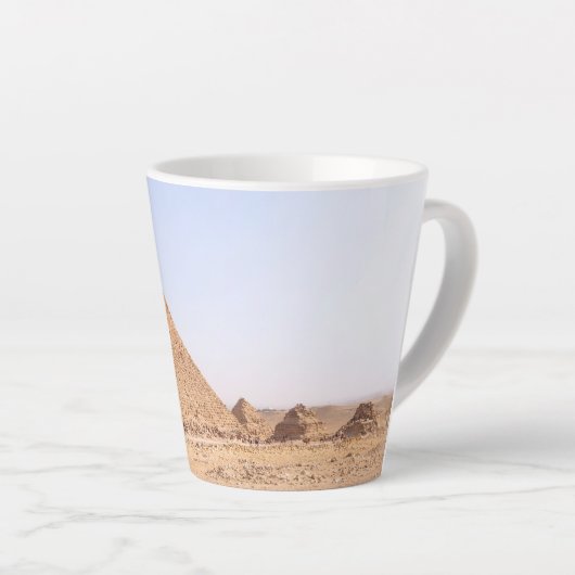 Tasse Latte Pyramides de Gizeh (Angle droit)