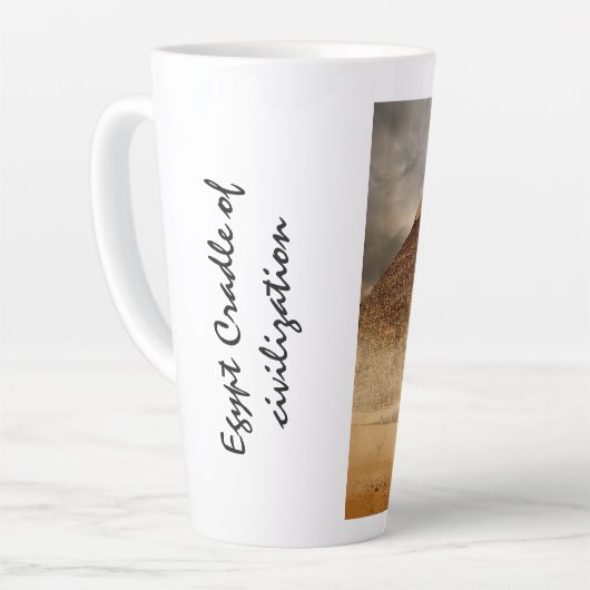 Tasse Latte Pyramides d'Égypte (Angle gauche)