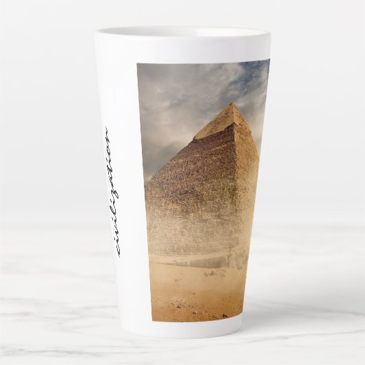 Tasse Latte Pyramides d'Égypte (Devant)