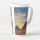 Tasse Latte Pyramides d'Égypte (Angle droit)