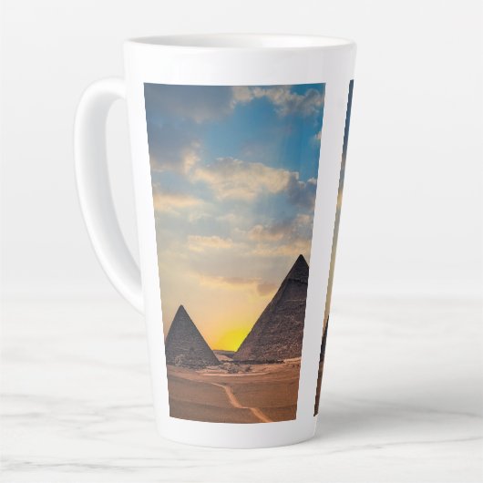 Tasse Latte Pyramides d'Égypte (Angle gauche)