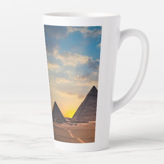 Tasse Latte Pyramides d'Égypte (Droite)