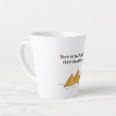 Tasse Latte Pyramides Sphinx Egypte ancienne Khufu Pharoah (Angle gauche)