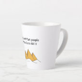 Tasse Latte Pyramides Sphinx Egypte ancienne Khufu Pharoah (Angle droit)