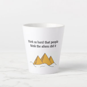 Tasse Latte Pyramides Sphinx Egypte ancienne Khufu Pharoah