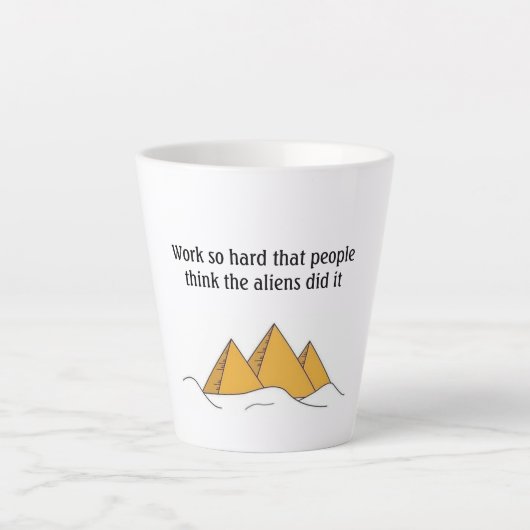 Tasse Latte Pyramides Sphinx Egypte ancienne Khufu Pharoah (Devant)