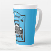 Tasse Latte Quadragénarien Joyeux Anniversaire Sur La Colline (Angle droit)