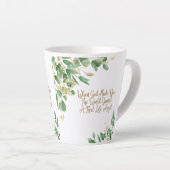 Tasse Latte Quand Dieu t'a fait, le monde a gagné un véritable (Angle droit)