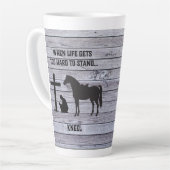 Tasse Latte Quand la vie devient dure, Kneel (Angle gauche)
