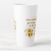 Tasse Latte Quand quelque chose va mal dans la vie... (Devant)