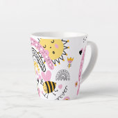 Tasse Latte Queen Bees Best Friends Forever Cute (Angle droit)