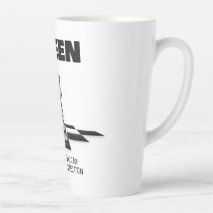 Tasse Latte Queen Chess Sachez Qu'Elle Peut Se Déplacer Dans N