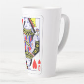 Tasse Latte Queen of Hearts Surdimensionné Graphisme, Jouer de (Angle droit)