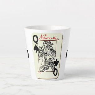 Tasse Latte Queen of Spades Thunder_Cove