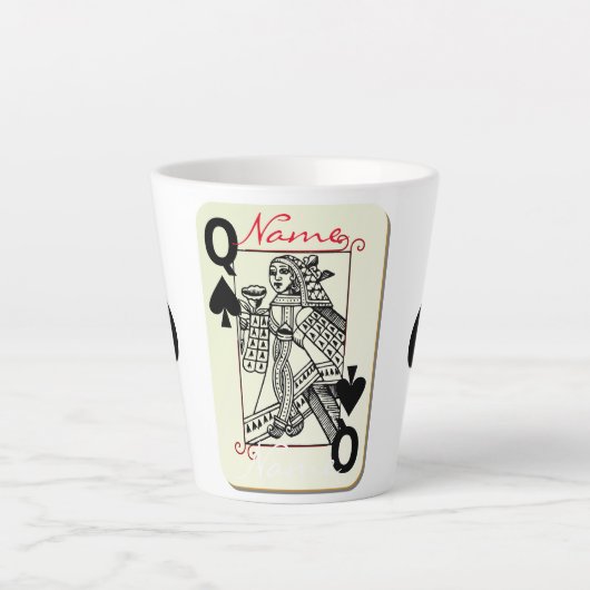 Tasse Latte Queen of Spades Thunder_Cove (Devant)