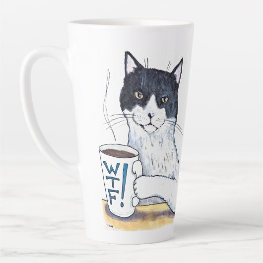 Tasse Latte Quel Félin! (Gauche)