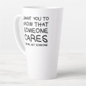 Tasse Latte "Quelqu'un s'en soucie" tlatte (Angle gauche)