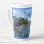 Tasse Latte Qui je suis aujourd'hui Inspirant (Angle gauche)