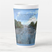 Tasse Latte Qui je suis aujourd'hui Inspirant (Devant)