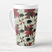 Tasse Latte Quilt d'ours noir (Angle gauche)