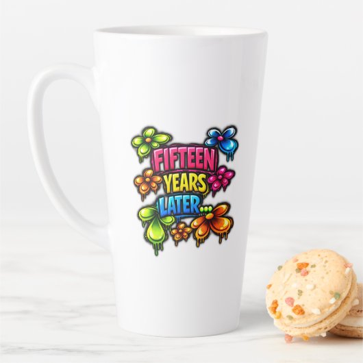 Tasse Latte Quinze ans plus tard (En situation)
