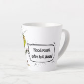 Tasse Latte Quirky Mosquito Funny Coffee Quote (Angle droit)