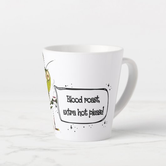 Tasse Latte Quirky Mosquito Funny Coffee Quote (Angle droit)
