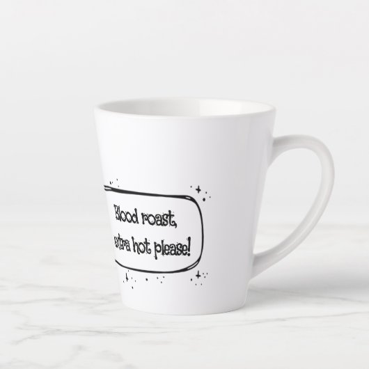 Tasse Latte Quirky Mosquito Funny Coffee Quote (Droite)