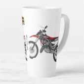 Tasse Latte Racing Bike Art (Angle droit)