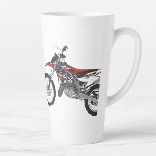 Tasse Latte Racing Bike Art (Droite)