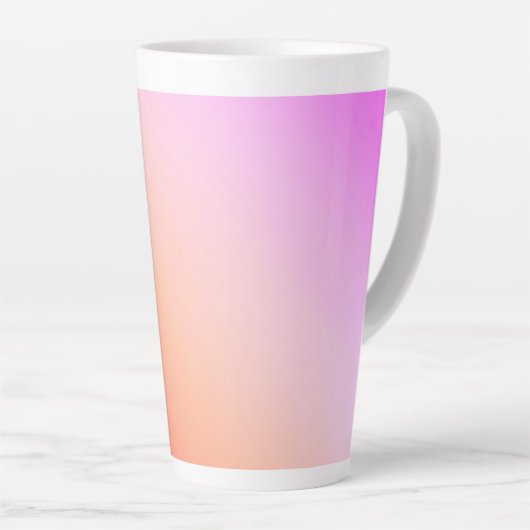 Tasse Latte Radiant Pastel Sunset Gradient (Angle droit)