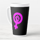 Tasse Latte Radical Feminist (Angle gauche)