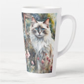 Tasse Latte Ragdoll Chat en anglais Garden (Droite)