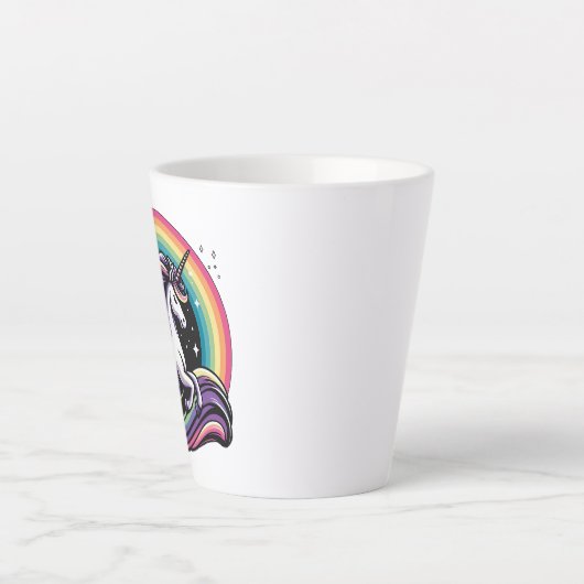 Tasse Latte Raibow Unicorn (Devant)
