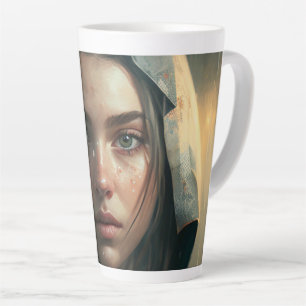 Tasse Latte Rain hood girl
