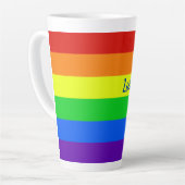 Tasse Latte Rainbow Love is Love (Angle gauche)